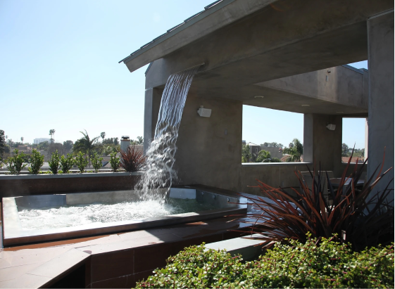supportive housing hot tub